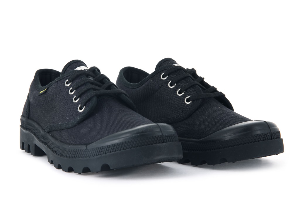 Zapatos Bajos Palladium PALLABROUSSE OXFORD Mujer Negras | Costa Rica-25093